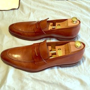 Almost New, Handcrafted Italian Penny Loafers